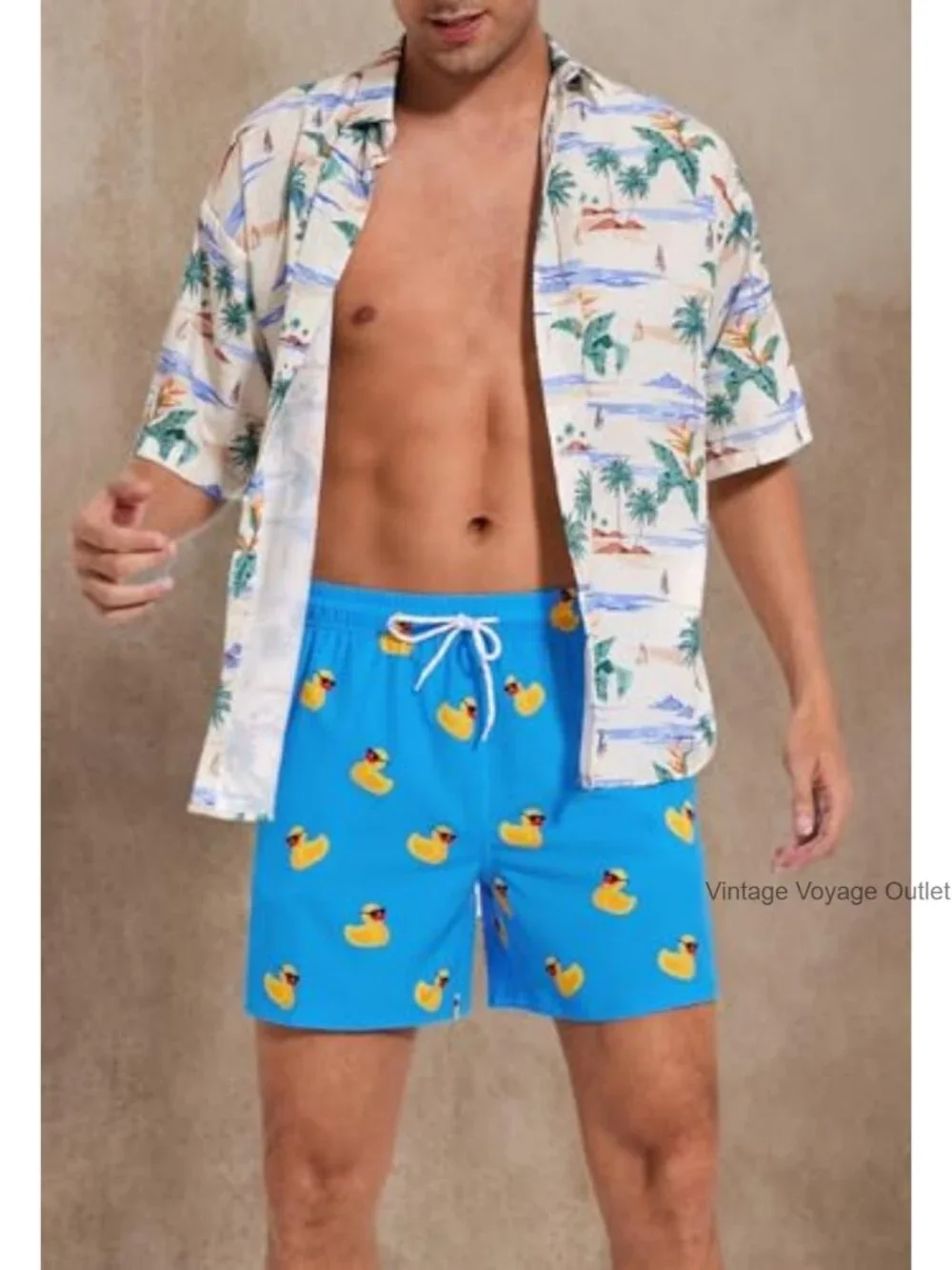Mens Quick Dry Swim Trunks with Compression Liner